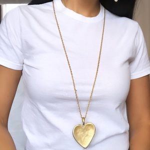 Vintage Gold Heart Necklace